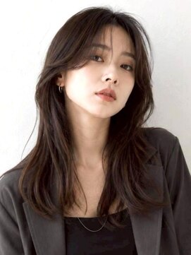 ミロアヴィタ 平尾(miroa vita) ロングレイヤー 韓国ヘア 20代 レイヤー 顔周りカット
