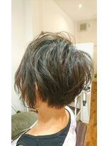 リアム ヘアアンドメイク(liam hair and make)&nbsp;モノトーンアッシュ×アシメショート