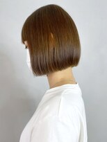 アイティーバイアルバム 藤沢店(IT by ALBUM)&nbsp;ブラウンミニボブ_ミニウルフテラコッタくすみブルー_ba356821