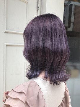 ヘアー ブランコ(hair Blanco) ダブルカラー♪パープルガーネット