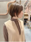 【工藤昴】グレージュカラーボブウルフココアベージュ【錦糸町】