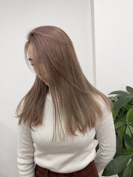 ピープスアンドスー 表参道 渋谷(Peeps&Suu.) 【ケアブリーチ1回】黒染め落としココアベージュミルクティー