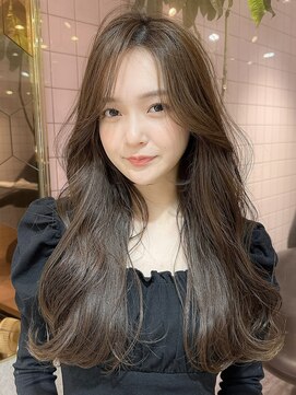 シーシンジュク 新宿南口(Sea shinjuku) 大人ガーリー/前髪/顔周りレイヤー×ブリーチなし韓国ヘア[新宿]