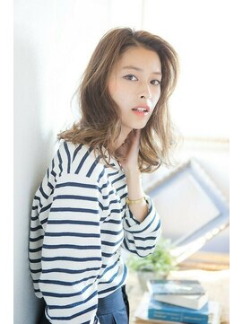 アリシアヘアー(ARISHIA hair) 【ARISHIA hair 那珂】ベージュカラー 無造作 ふわミディ ♪