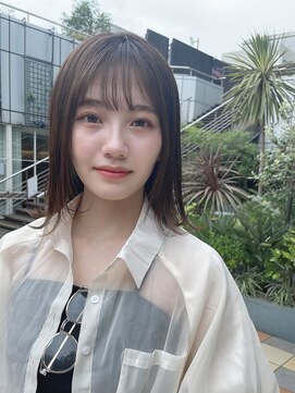 アンブル リュクス 池袋(amble luxe) 外ハネボブ/黒髪ショート/フェミニン/ウルフ/ボブ