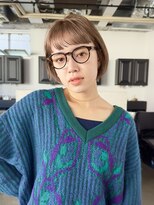 ディッセンバー 神宮前(December)&nbsp;前髪カット/ワイドバング/ボブ/マロンベージュカラー/オン眉