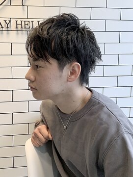 オールデイハローズ(ALL DAY HELLO'S) 束感ナチュラルショート【河原町】３０代ニュアンスモテパーマ