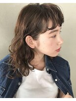 コス(kos) イメチェン/似合わせカット/フルバング/レッドブラウン/二子玉川