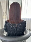 ブリーチなしダブルカラー透明感ナチュラルブラウン