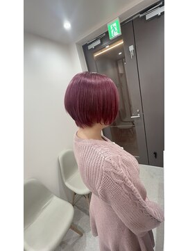 アレンヘアー 函館店(ALLEN hair) カーディナルレッド、カシスピンク、初めてのピンクカラーに
