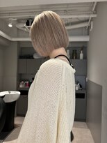 シーンヨコハマ 横浜店(SCENE yokohama)&nbsp;ぱつっとボブ×ミルクティーベージュ