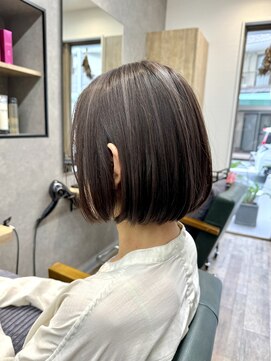 リベストバイジェービー 稲毛(li best. byjb) ワンレン/小顔/ネビージュ/ボブルフ/黒髪/稲毛/稲毛駅