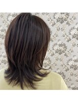 ルシエル バイ カトレアグループ(Le Ciel)&nbsp;ミディアムウルフ/マッシュウルフ/艶髪スタイル/ツヤ髪スタイル