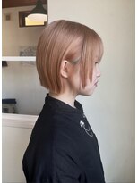 ドライブ(drive)&nbsp;ミニボブ　オレンジベージュ　フルブリーチ　ベージュ系