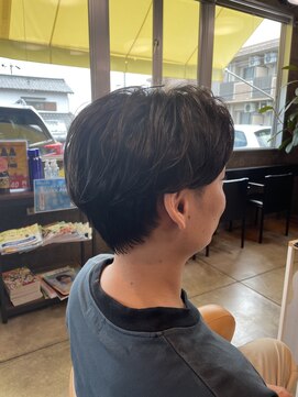 クレップスヘアーヒマワリ(CRE'PS HAIR HIMAWARI) メンズショート　ニュアンスパーマ