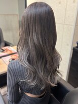 スターズ 川越店(STARS)&nbsp;シルバーグレージュ ルーツカラー 美髪 ブリーチ 透明感カラー