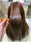 髪質改善カラー　ショコラブラウン