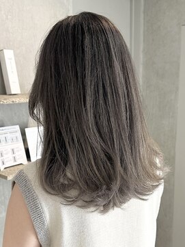 ラック(LUCK) グレージュバレイヤージュ/船橋/くすみベージュ/細めハイライト