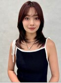 韓国レイヤー/ワインレッド/マロンベージュ/イメチェン/八幡山