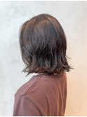 ボブパーマ ラフウェーブ 外はね 肩上 ニュアンスパーマ