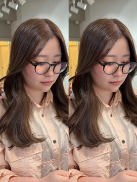 ボタン ハカタ(VOTAN hakata) マロンブラウン/レイヤーカット/透明感カラー