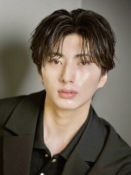 ルーシー 渋谷(LUCEY) センターパートフェザーパーマシャドウパーマメンズパーマ