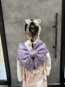 アールトゥーヘアー(art To Hair) 七五三/ポニーテール/タマネギアレンジ