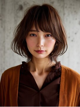 アンドレイ 表参道(andrey) 着物ヘア/大人ガーリー/ダークアッシュ/似合わせカット/表参道