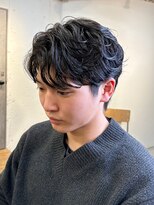 クオンヒール 淀屋橋店(QUON HEAL)&nbsp;ニュアンスパーマ/刈り上げセンターパート/MEN’S HAIR/淀屋橋×