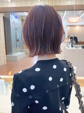 パークレーン アイス イヴェン(park lane ICI yeven) ブリーチなしダブルカラーレイヤーカットボブ白髪染め縮毛矯正栄