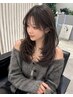 前髪顔周りカット＋ケアカラー＋髪質改善TR