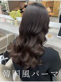 /韓国風パーマ/コテ巻き風パーマ/ロングパーマ/パーマ