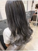 アッシュグレージュハイライト
