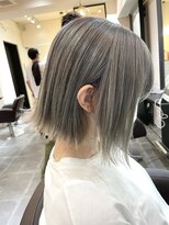 サロンドミルク 溝の口店(salon de MiLK) ケアブリーチで染めるシルバーグレージュ!!