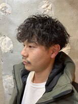 アカ(ACA)&nbsp;マッシュ　ツイストスパイラル　波巻　パーマ　センターパート