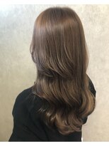 ヘアードクターナチュール(Hair Dr. nature)&nbsp;艶感アップベージュカラー×韓国風巻き髪ロング