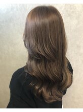 ヘアードクターナチュール(Hair Dr. nature) 艶感アップベージュカラー×韓国風巻き髪ロング