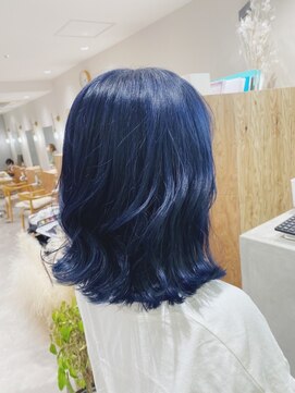 エン(eNN) ネイビーブルーカラーカラー/韓国カラー/ヨシンモリ