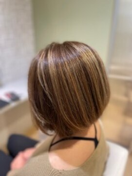 ヘアブロス 水戸店(hair BROS) ハイライトカラー/ことりベージュ/30代40代50代