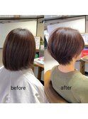 きれいめ大人ショート美髪モテ髪こなれ感【カミケン方木田店】