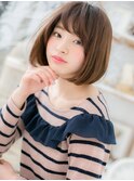 大人かわいいインナーカラー前下がりミニボブc5越谷20代30代40代