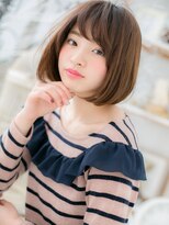 モッズヘア 越谷(mod's hair) 大人かわいいインナーカラー前下がりミニボブc5越谷20代30代40代