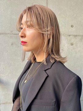 マックス フォー ヘアー(MAX FOR HAIR) 外ハネボブ×ブリーチカラー◎