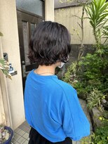 マツ 美容室(Matsu 美容室)&nbsp;ミニボブパーマ×地毛風カラー