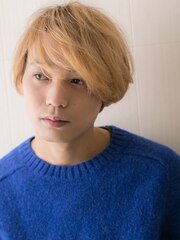 脱マンネリ！ハイトーンブロンドマッシュルームヘアU北浦和