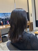 ミルクティーベージュカラーくびれヘアグレージュカラー韓国