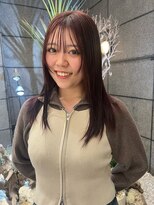 ゼスト フィーノ(ZEST fino)&nbsp;【大宅種乃】ワンカラーで作るピンクブラウンカラー◎