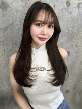 シーシンジュク 新宿南口(Sea shinjuku) 韓国風前髪×レイヤーカット【新宿/前髪/レイヤーカット】