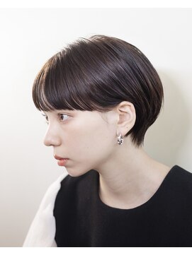 ルプラ ブリリアント(le-pla brilliant) マッシュショート/ワイドバング/アッシュブラウン/ブリーチなし