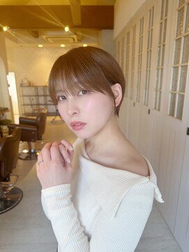 ヘア ルミナス バイ フォルテ(HAIR LUMINAS by FORTE) イメチェン/外ハネボブ/美髪/ワイドバング/ブルーブラック